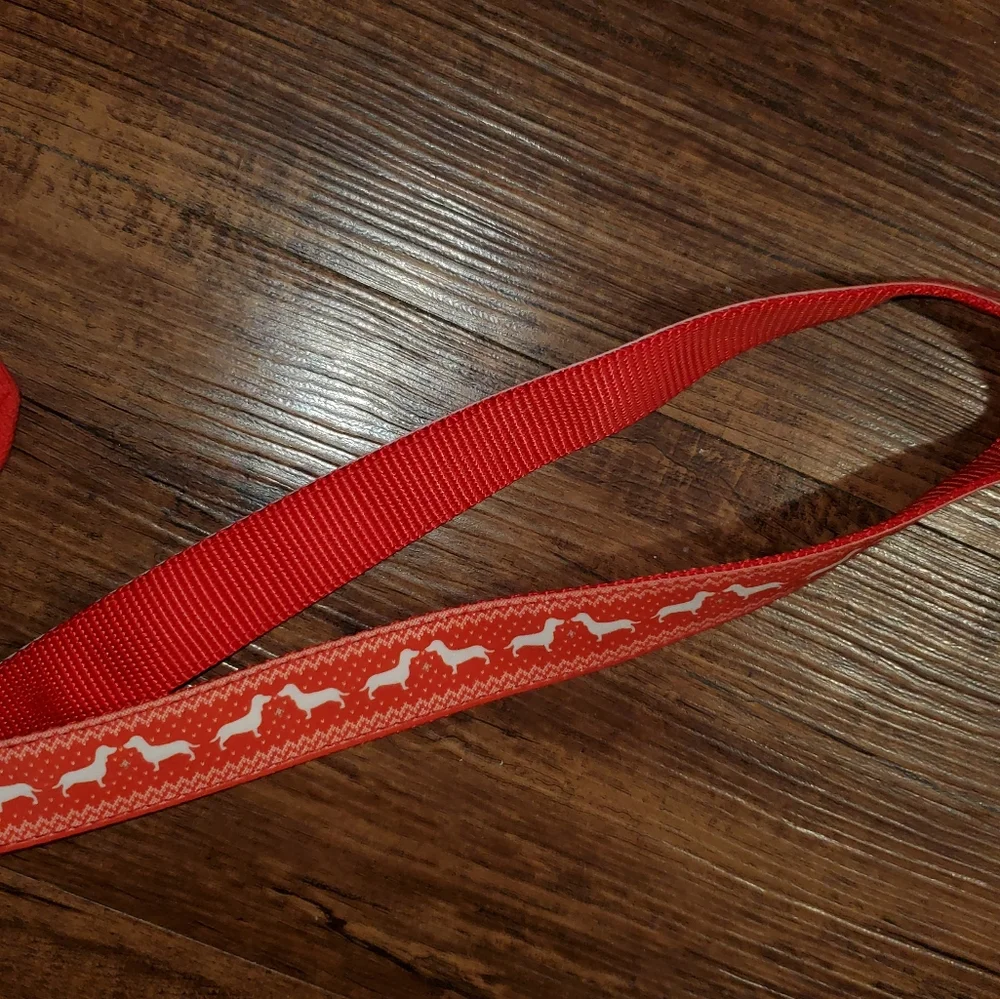 New Fair Isle Pet Christmas Print Harness Socks & Leash Set-Small